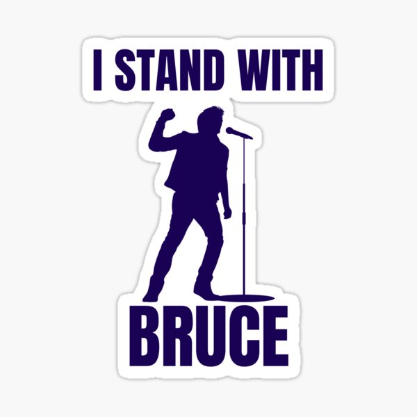 Artikel-Vorschau von Ich stehe mit Bruce – Protestgitarren-Tributdesign, designt und verkauft von BlesstB.