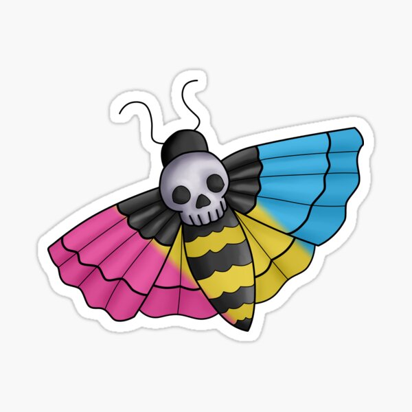 Item preview, Pride Moth: Pansexual designed and sold by mxminty.