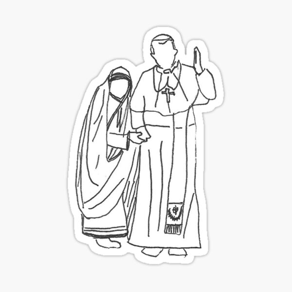Item preview, Mother Teresa and St. John Paul II designed and sold by Annabethh.