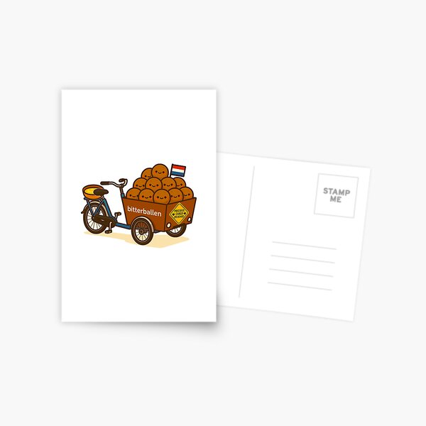 Aperçu de l'œuvre Precious Dutch Cargo - Bakfiets Holding Bitterballen créée et vendue par Canto Canuck.