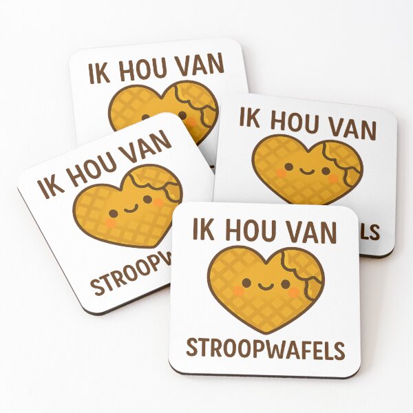 Item preview, I LOVE STROOPWAFELS - IK HOU VAN STROOPWAFELS (schattige Nederlands stroopwafel) designed and sold by Canto Canuck.