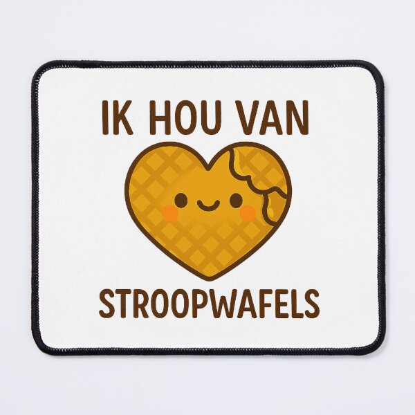 Item preview, I LOVE STROOPWAFELS - IK HOU VAN STROOPWAFELS (schattige Nederlands stroopwafel) designed and sold by Canto Canuck.