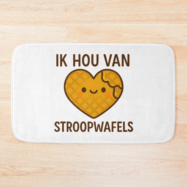 Item preview, I LOVE STROOPWAFELS - IK HOU VAN STROOPWAFELS (schattige Nederlands stroopwafel) designed and sold by Canto Canuck.