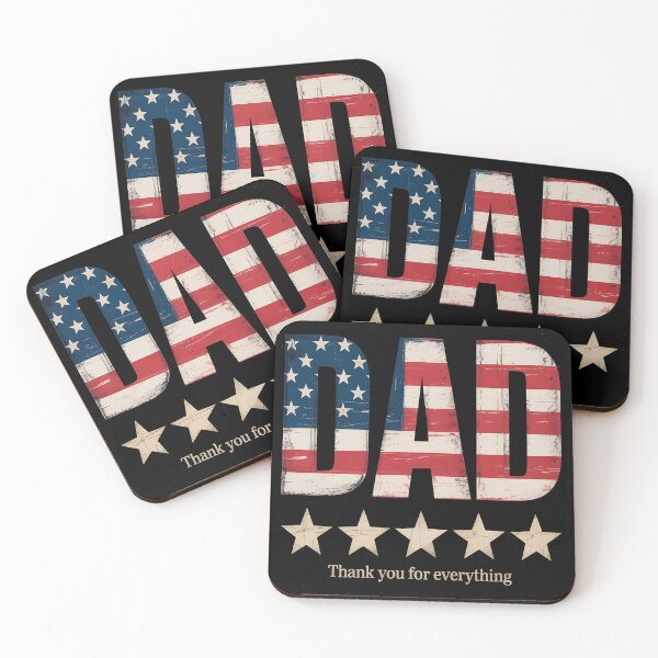 Item preview, Dad – Thank You for Everything | American Flag Patriotic designed and sold by The Real Life Symphony.