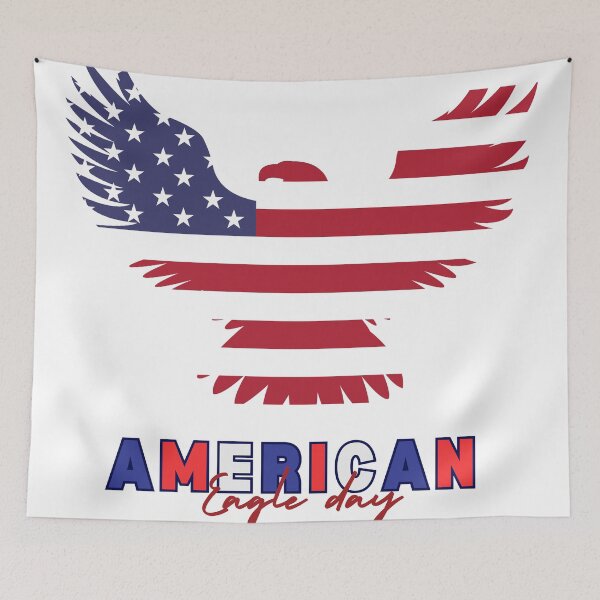 Item preview, American Eagle Day USA Flag Art – June 20 Patriotic Design designed and sold by SDFsignature.