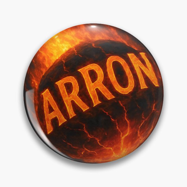 Item preview, Arron Meteor Impact Art – Fiery Name Crashing to Earth in Explosive Sky Scene designed and sold by VoidBloom Studio.