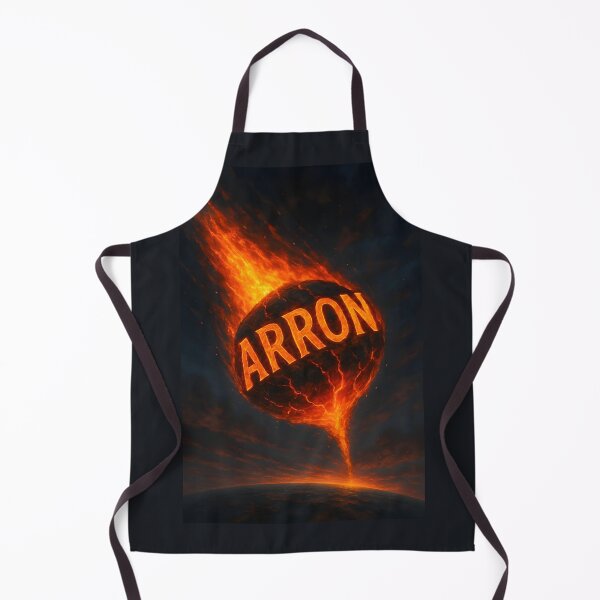 Item preview, Arron Meteor Impact Art – Fiery Name Crashing to Earth in Explosive Sky Scene designed and sold by VoidBloom Studio.