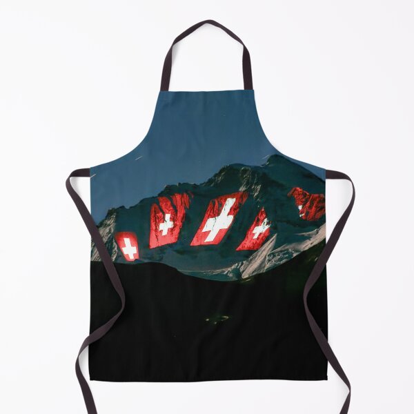 Item preview, Jungfrau with projected Swiss crosses designed and sold by beatbieri.ch.