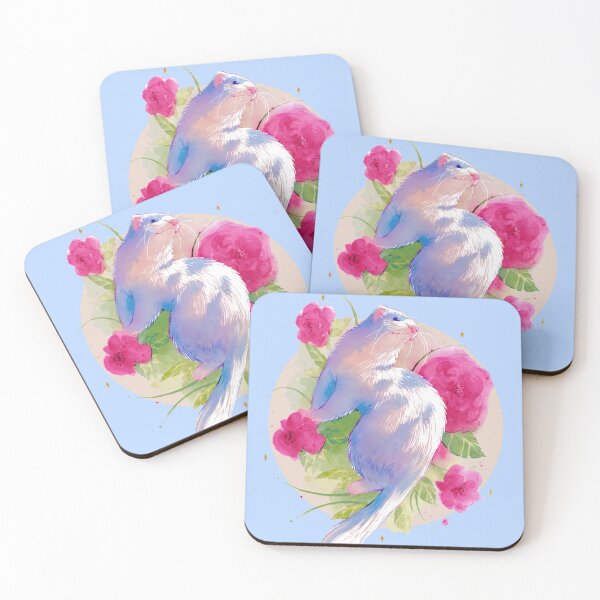 Item preview, Floral Ferret designed and sold by Art By Isah.
