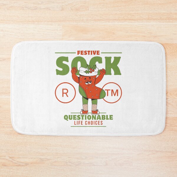 Item preview, Festive sock, questionable life choices designed and sold by Peerless-Prime.