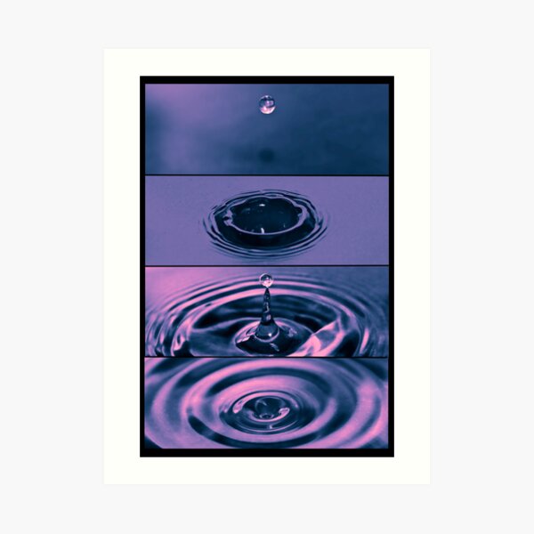 The Dropping of a drip Art Print