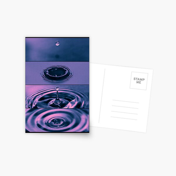 The Dropping of a drip Postcard