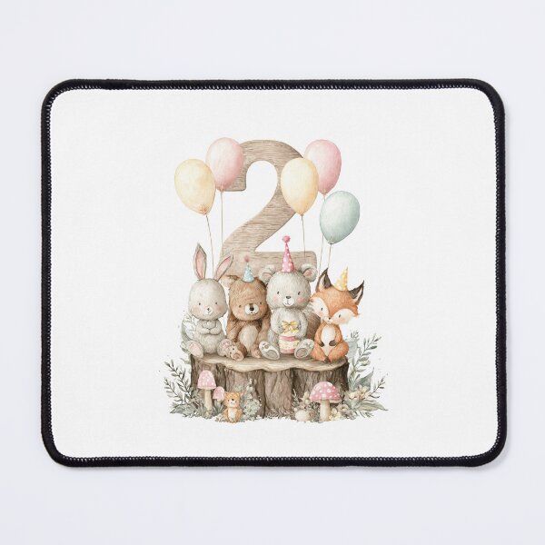 Item preview, Baby Animals Second Birthday Art designed and sold by Blurbean.