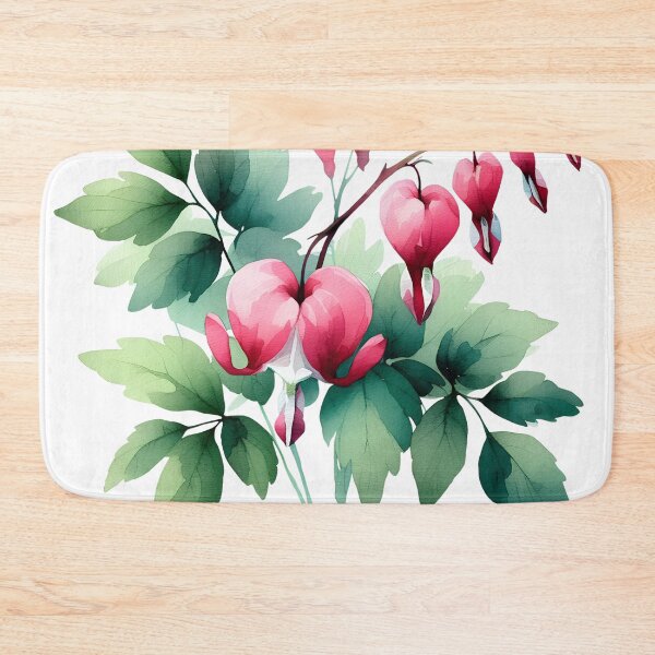 Item preview, Bleeding Heart Flower – Elegant Watercolor Botanical Art designed and sold by MAGICKEY2024.