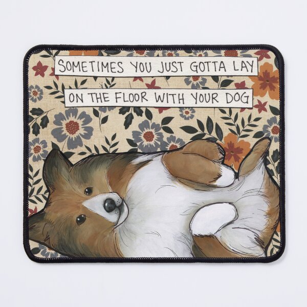 Item preview, Lay on the Floor, Sheltie dog hand created art designed and sold by jamiemorathart.