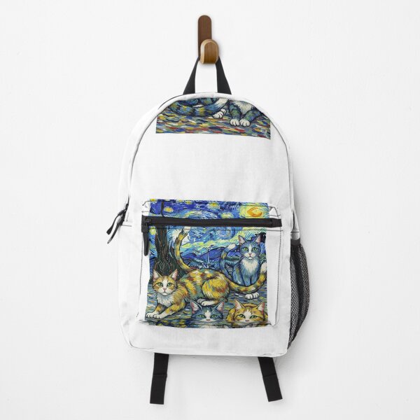 Item preview, Cute Van Gogh-style cats designed and sold by Adrplatinium.