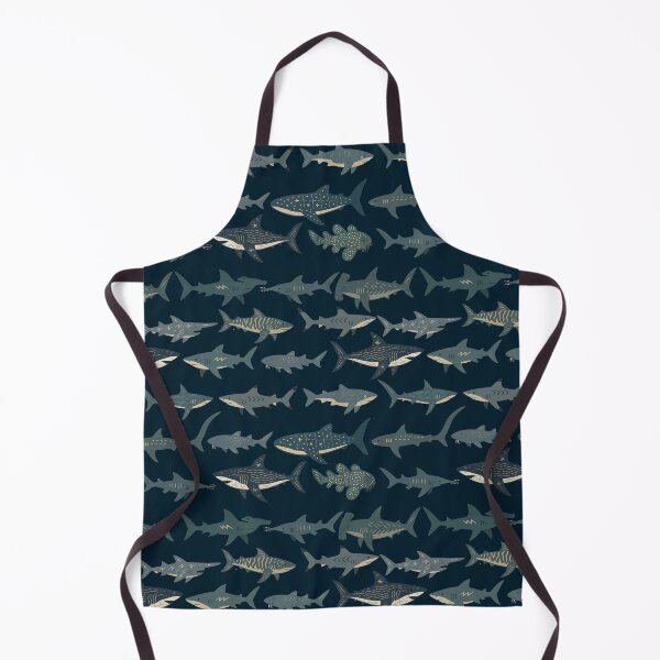 Item preview, Stylized Shark Pattern – Ocean Predator Illustration for Home Decor, Tech Accessories & Gifts designed and sold by Andrea Lauren.