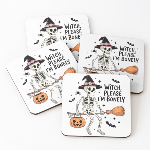 Item preview, Witch Please I'm Bonely – Funny Skeleton Halloween Design designed and sold by Snifferius.