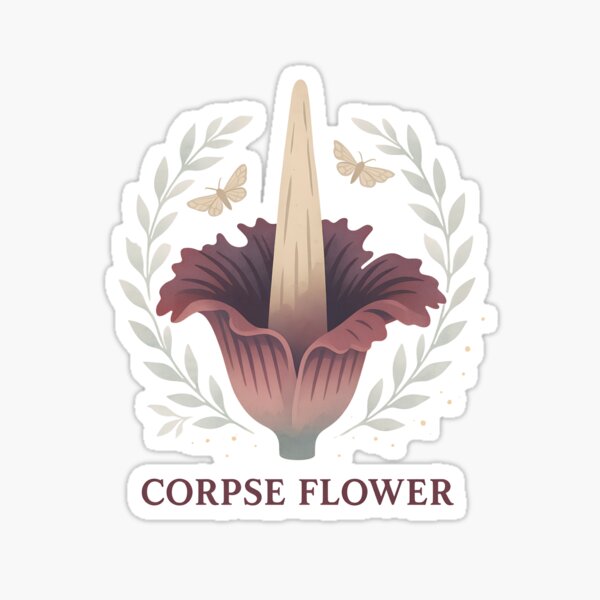 Item preview, Stinky Corpse Flower – Amorphophallus Titanum designed and sold by MAGICKEY2024.