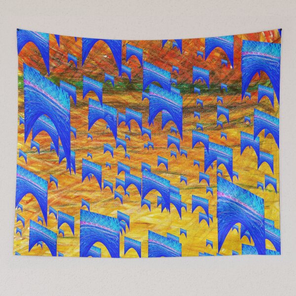 Item preview, Blue Flag I designed and sold by MAMA LXXVIII: Unique Arts Projects by Marsailhe.