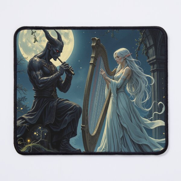 Item preview, Moonlit Duet: Demon and Elf in Harmony designed and sold by DiceWay.