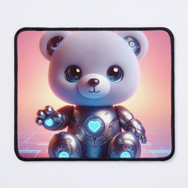 Item preview, Cybernetic Teddy Bear with Luminescent Digital Features designed and sold by FusionGaze.
