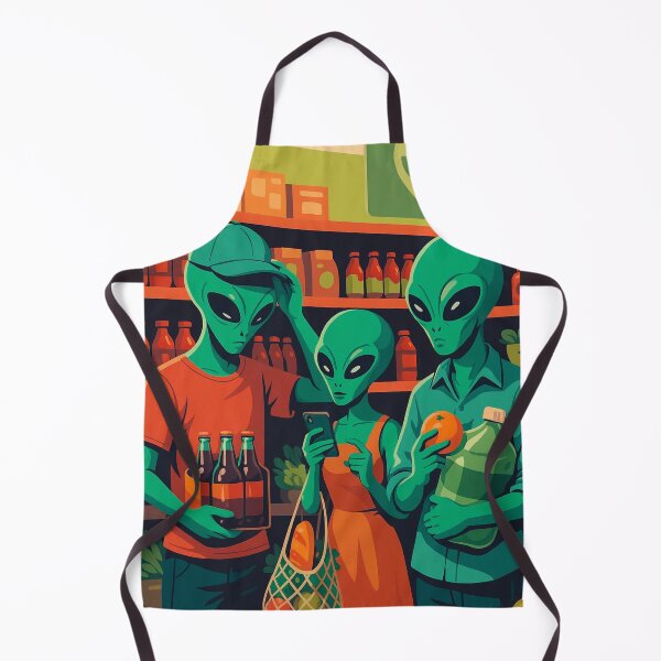 Item preview, Alien Market Encounter With Alien Family designed and sold by Benszi.