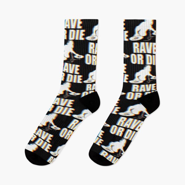 Item preview, RAVE OR DIE – Psychedelic DJ Artwork | EDM Raver Design designed and sold by Qudkin.