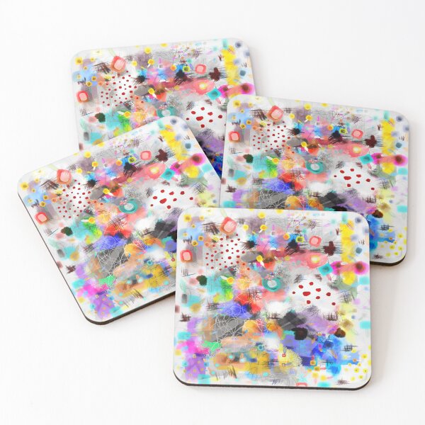 Item preview, ONE HOPE ONE VISION - RED POLKA DOTS ABSTRACT ART CLOUDY BLURRED VISION designed and sold by rupydetequila.