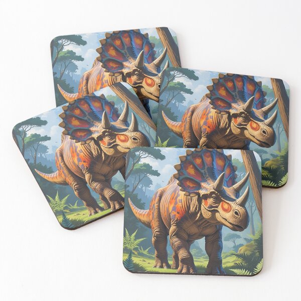 Item preview, Dinosaur Pattern (Triceratops) designed and sold by PatronesKawai.