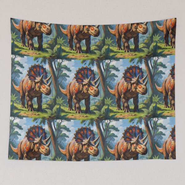 Item preview, Dinosaur Pattern (Triceratops) designed and sold by PatronesKawai.
