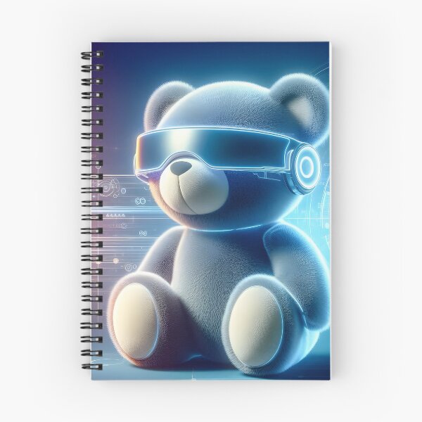 Item preview, Futuristic Teddy Bear with High-Tech VR Gear designed and sold by FusionGaze.