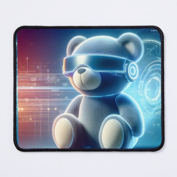 Item preview, Futuristic Teddy Bear with High-Tech VR Gear designed and sold by FusionGaze.