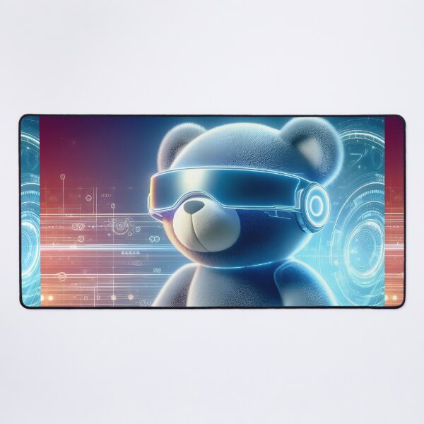 Item preview, Futuristic Teddy Bear with High-Tech VR Gear designed and sold by FusionGaze.