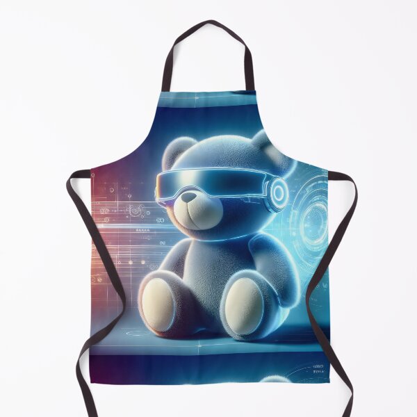 Item preview, Futuristic Teddy Bear with High-Tech VR Gear designed and sold by FusionGaze.