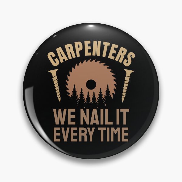 Item preview, Funny Woodworking and Carpenter Saying We Nail it Every Time designed and sold by Guess4best.