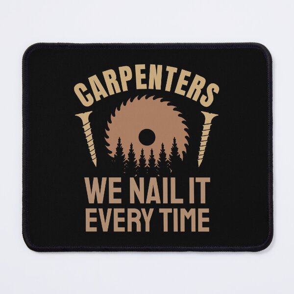 Item preview, Funny Woodworking and Carpenter Saying We Nail it Every Time designed and sold by Guess4best.
