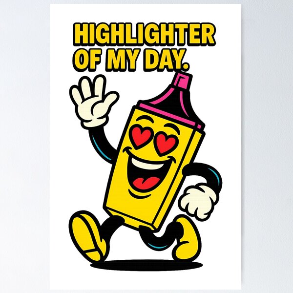 Item preview, HIGHLIGHTER OF THE DAY designed and sold by GRAVELEND.