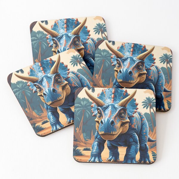 Item preview, Dinosaur Pattern (Triceratops) designed and sold by PatronesKawai.