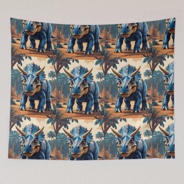 Item preview, Dinosaur Pattern (Triceratops) designed and sold by PatronesKawai.