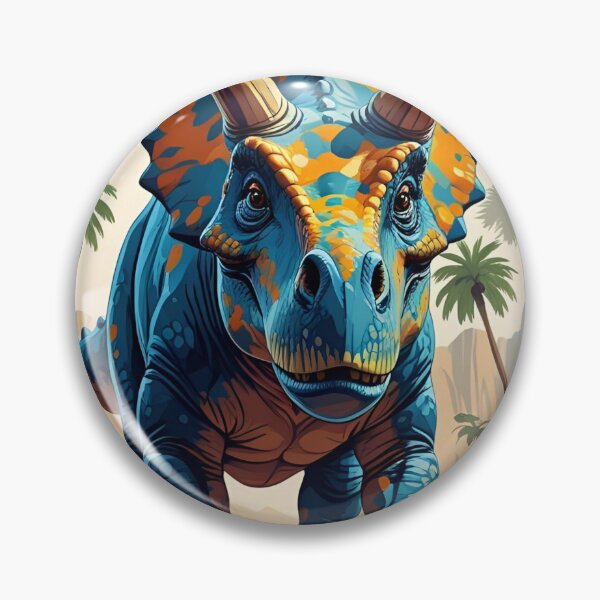 Item preview, Dinosaur Pattern (Triceratops) designed and sold by PatronesKawai.
