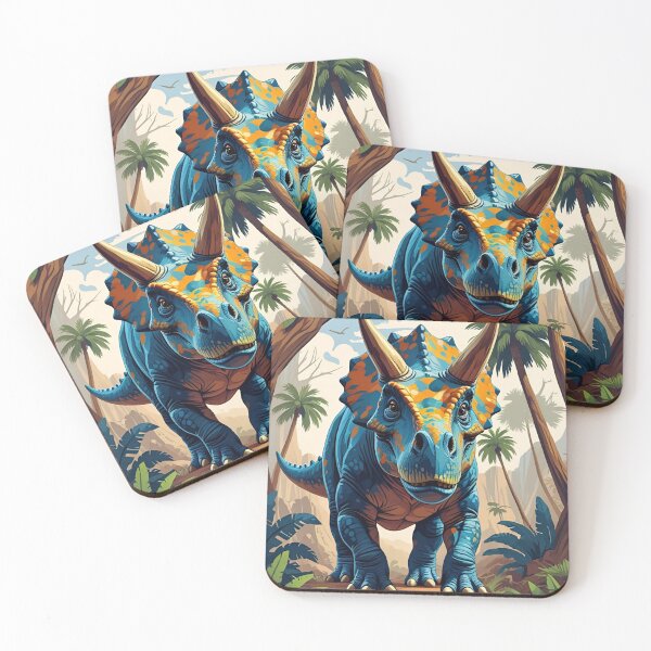 Item preview, Dinosaur Pattern (Triceratops) designed and sold by PatronesKawai.