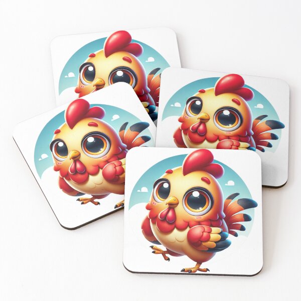 Item preview, Happy Chicken with Clouds designed and sold by Sillytoe.