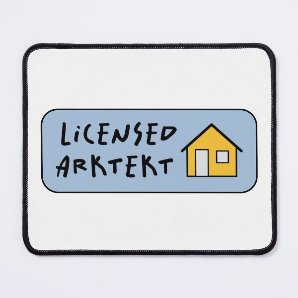Item preview, Licensed 'Arktekt' Badge Blue and Yellow designed and sold by Maya Draws.
