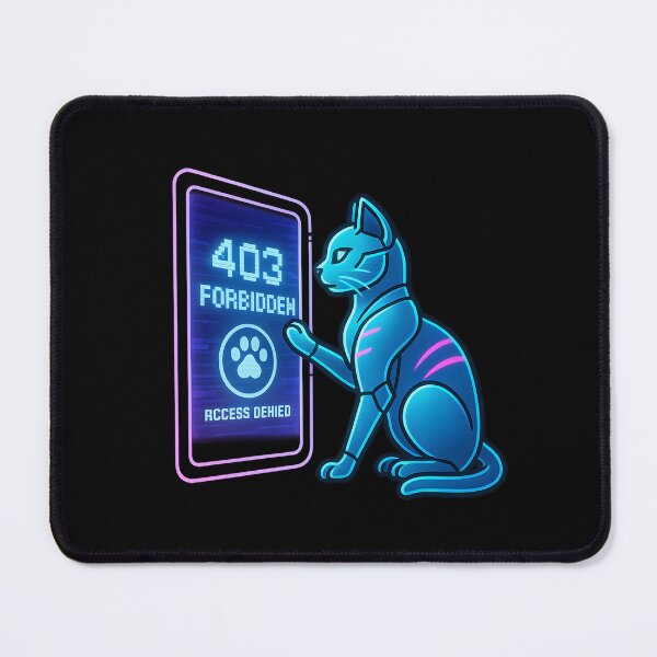 Item preview,  Cyber Cat Error 403 Access Denied designed and sold by MysticArtisan.