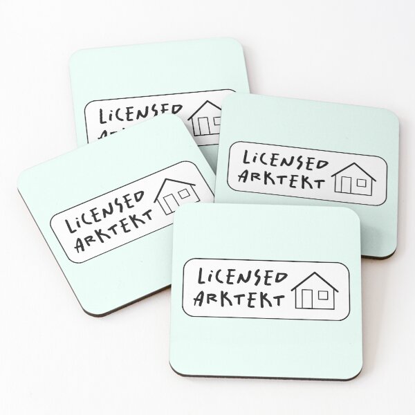 Item preview, "Licensed 'Arktekt' (Architect)" Badge designed and sold by Maya Draws.