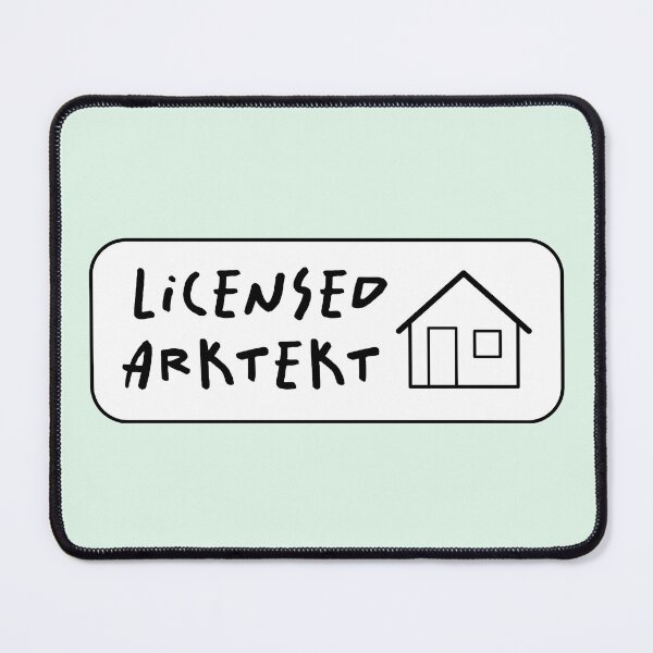 Item preview, "Licensed 'Arktekt' (Architect)" Badge designed and sold by Maya Draws.