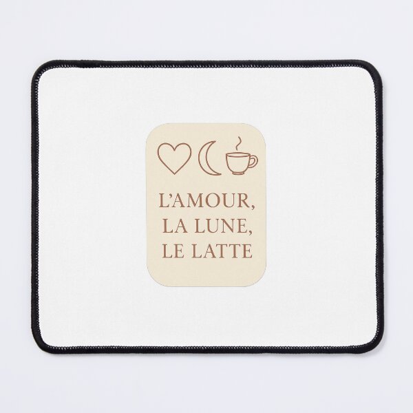Item preview, L'amour, La Lune, Le Latte designed and sold by lanakilajean.