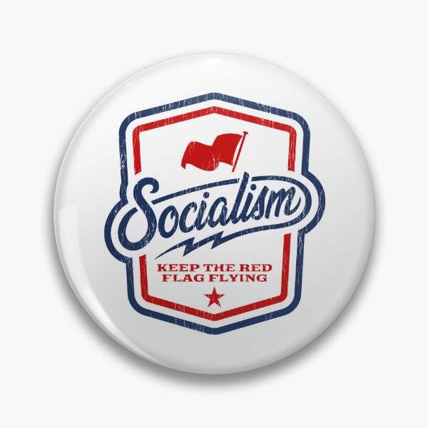 Item preview, Socialism Crest - Keep the Red Flag Flying designed and sold by Eat the Rich.