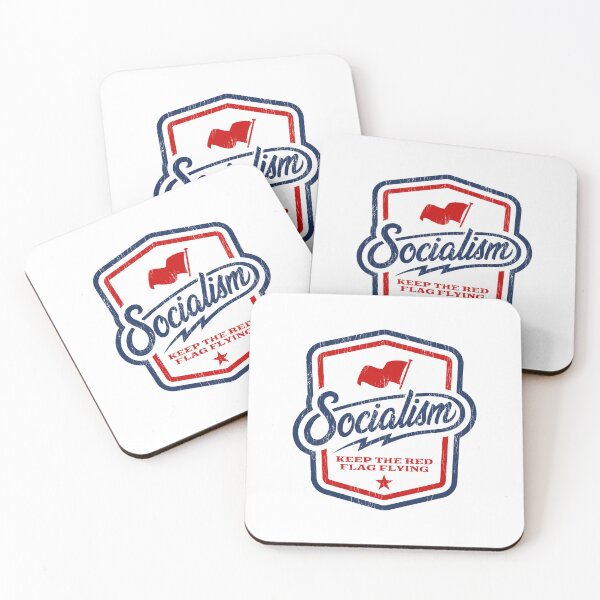 Item preview, Socialism Crest - Keep the Red Flag Flying designed and sold by Eat the Rich.